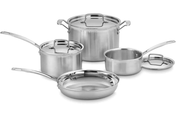 Cuisinart Multiclad Pro Triple Ply 7-Piece Cookware Set