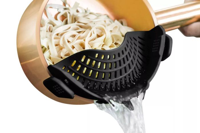 AUOON Clip-On Silicone Strainer for All Pots and Pans