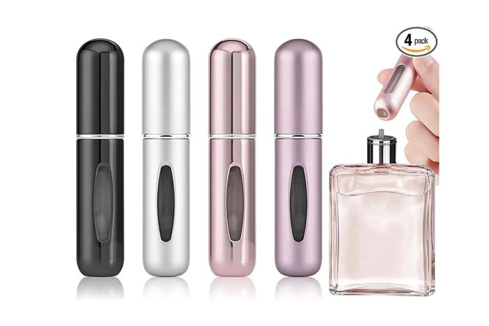 4-piece 5ml portable mini refillable perfume bottles