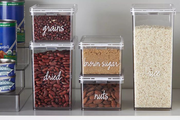 Storage canisters for the pantry