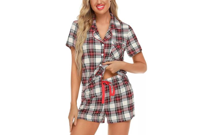 Anjue Women's Pajama Set, Bridal Sleepwear