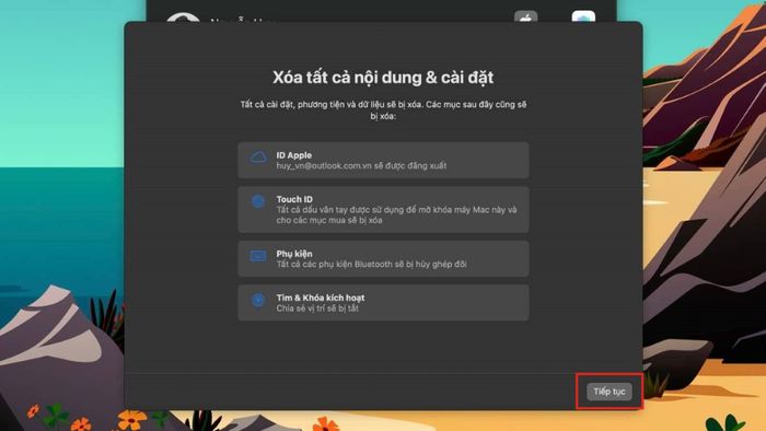Cách thực hiện Factory reset Mac chi tiết - Bước 4