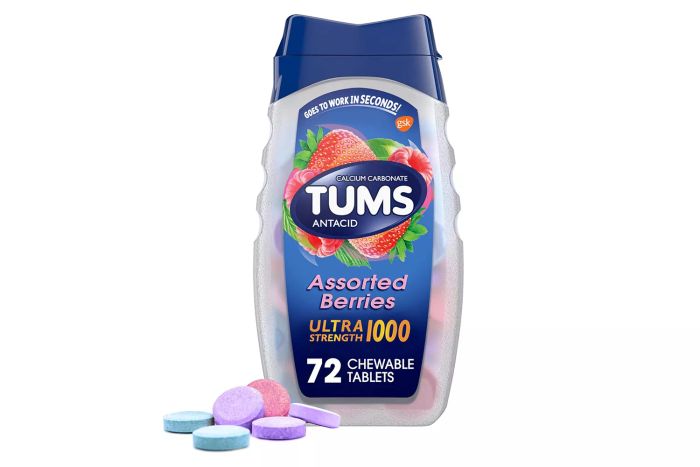 TUMS Ultra Strength Chewable Antacid Tablets