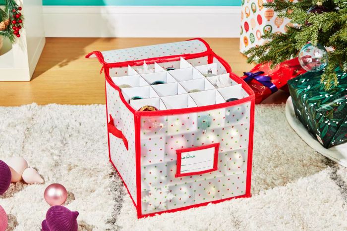 The Sattiyrch Plastic Christmas Ornament Storage Box