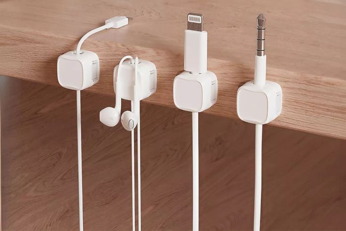 Picozon 6 Pack Magnetic Cable Clip Organizer Cord Holder