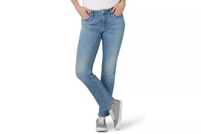 Amazon Lee Women's Legendary Mid Rise Straight Leg Jean