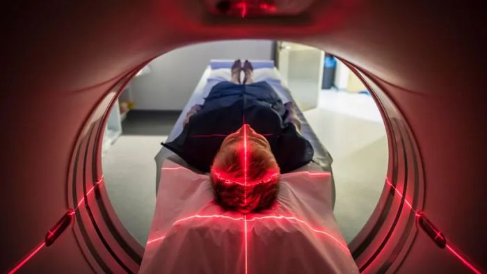 PET Scan of a Patient Using Nuclear Medicine