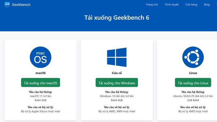 Cách xem điểm Geekbench trên máy tính - bước 1