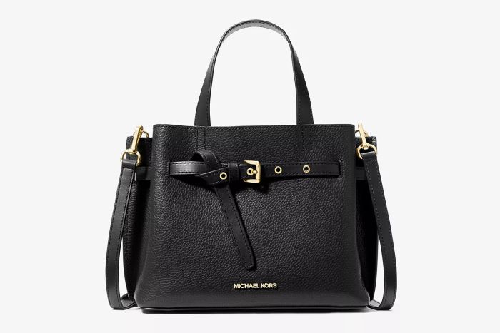 Emilia Small Pebbled Leather Satchel