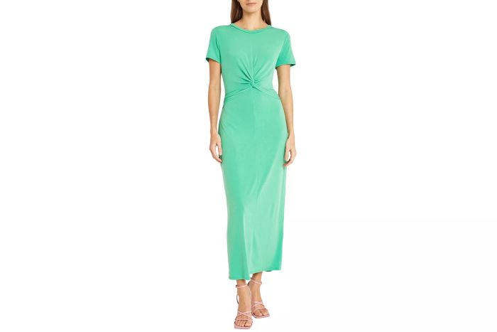 short-sleeve maxi dress
