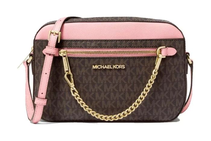 Michael Kors Jet Set Large Leather Crossbody Bag