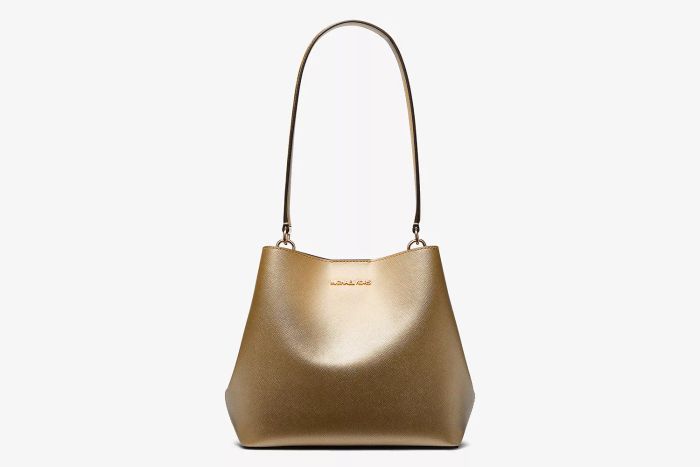 Pratt Medium Metallic Shoulder Bag