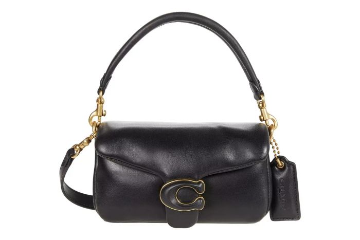 COACH Leather-Covered C-Closure Pillow Tabby Shoulder Bag