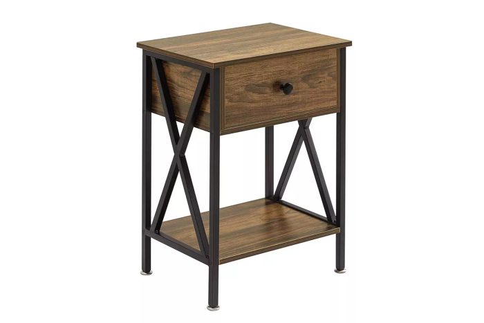 VECELO Nightstands X-Design Side End