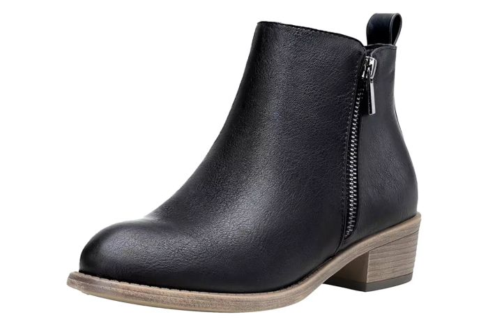 Jeossy Women's Ankle Boots Thick Heel Low Heeled Booties for Women