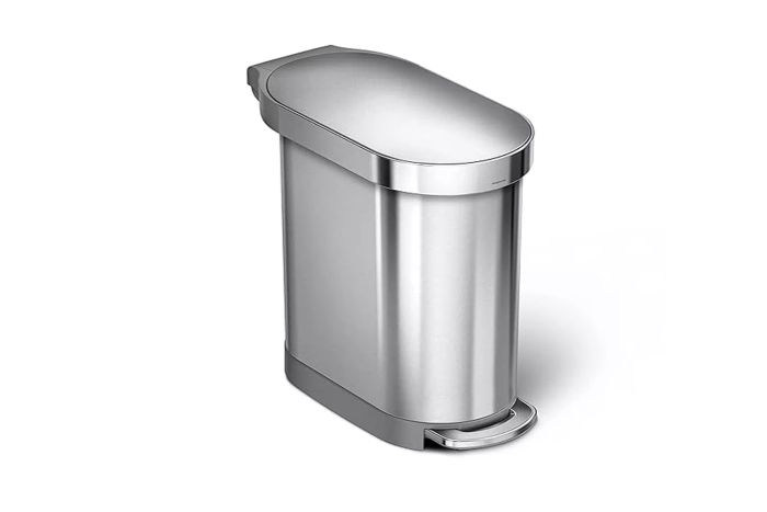 Simplehuman 12 Gallon Slim Hands-Free Kitchen Step Trash Can