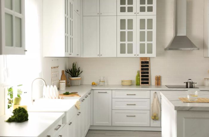 Timeless white kitchen design