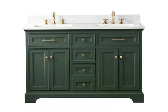 Sudio Design Thompson 54" Double Bathroom Vanity Set