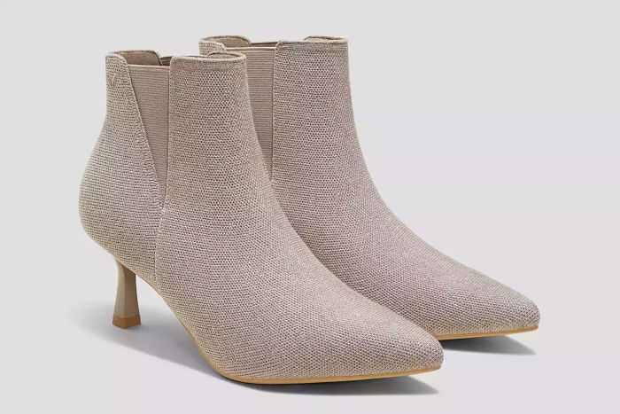 Pointed-Toe Ankle Heel Boots
