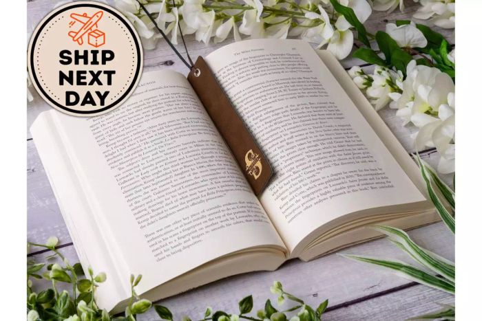 Personalized Leather Bookmark for Memorable Moments