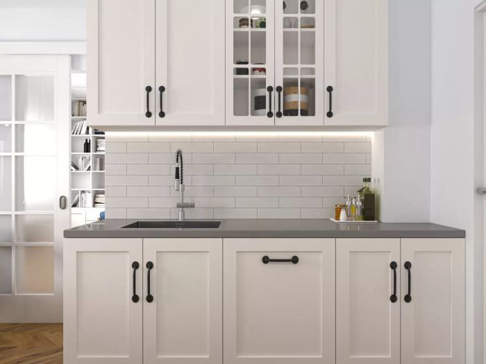 Shaker-style cabinets
