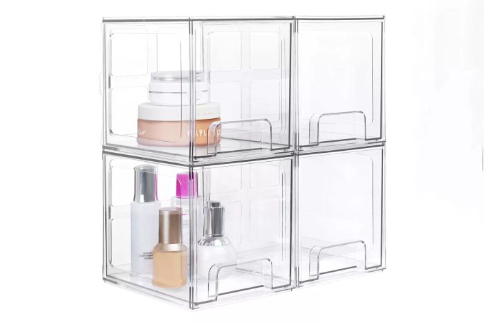 Vtopmart Tall Stackable Makeup Storage Drawers