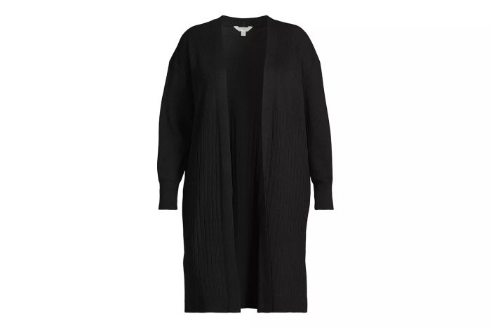 Terra & Sky Women's Plus Size Open Front Duster Cardigan