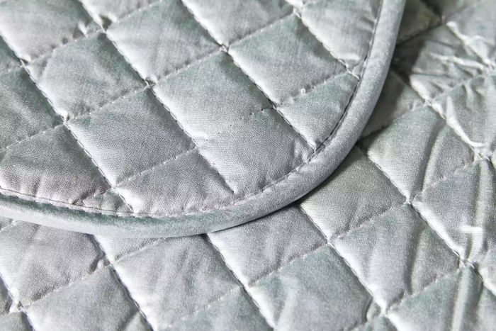 A close-up of the quilted texture on the BNYD Portable Ironing Mat Blanket