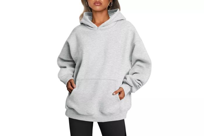 oversized fleece hoodie sweatshirt