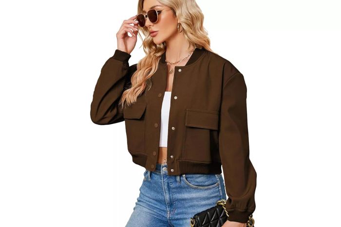 bomber jacket button down