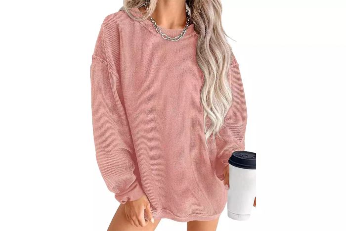 BINTEHGS Oversized Sweatshirt for Women – Loose Fit Cotton