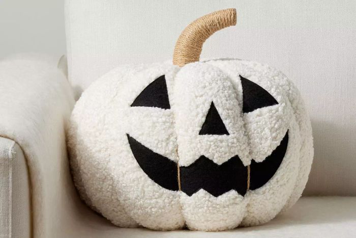 Jack-o’-Lantern Shaped Pillow