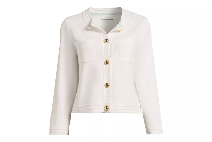 Women’s Long-Sleeve Cardigan Sweater featuring a chest pocket by Free Assembly
