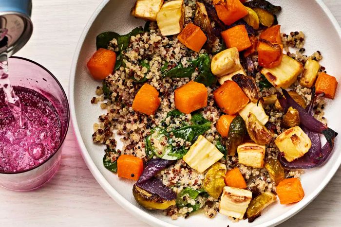 Quinoa Bowls with Roasted Root Vegetables