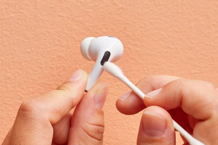 Cleaning AirPods
