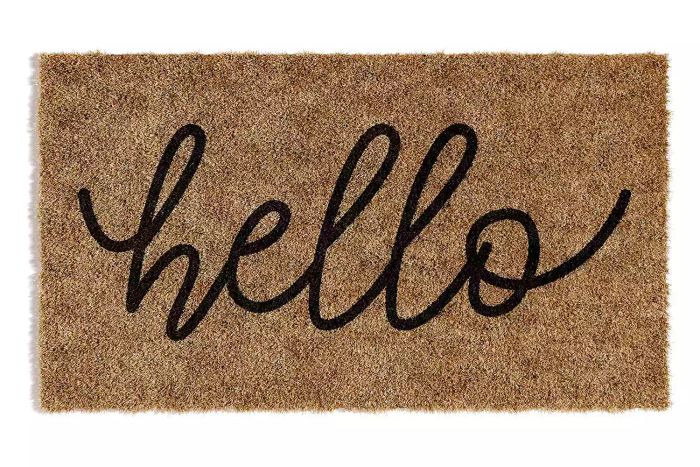 Barnyard Designs 'Hello' Doormat Welcome Mat for Outdoors