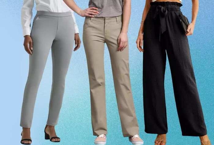 work pants available in various styles and colors