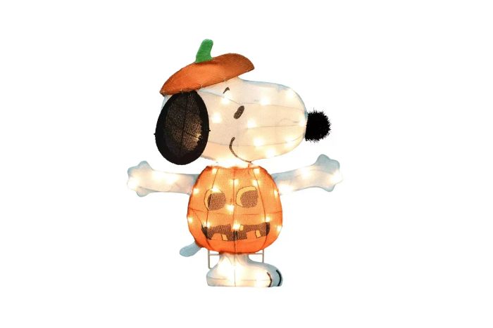 peanuts light up halloween decor