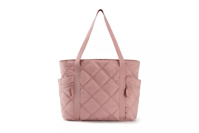 BAGSMART Tote Bag for Women, Puffer Tote Bag with Zipper