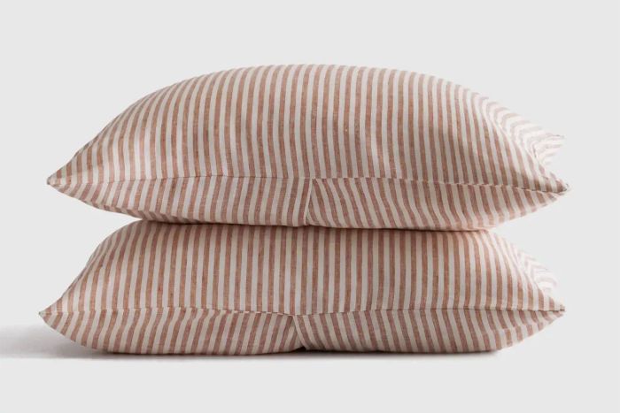 European Linen Stripe Sham Set