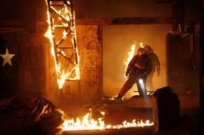 firefighters on missions to locate and rescue individuals