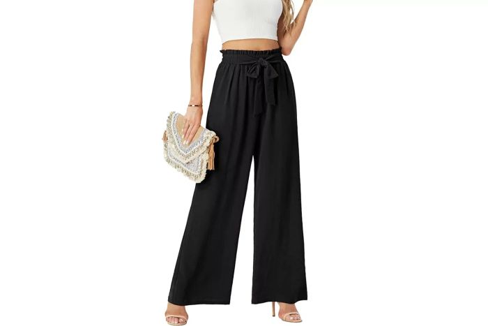 wide leg pants high waist