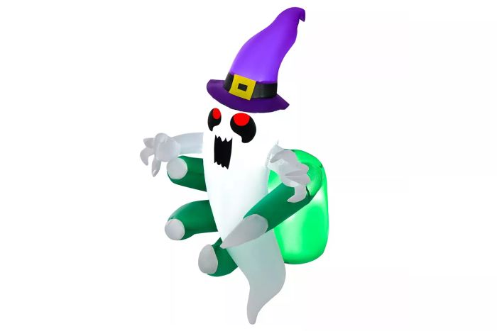 Tangkula Inflatable Ghost Breaking Out of Window Blow Up Decoration