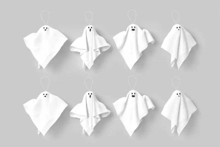 ghost kit of 8 decor