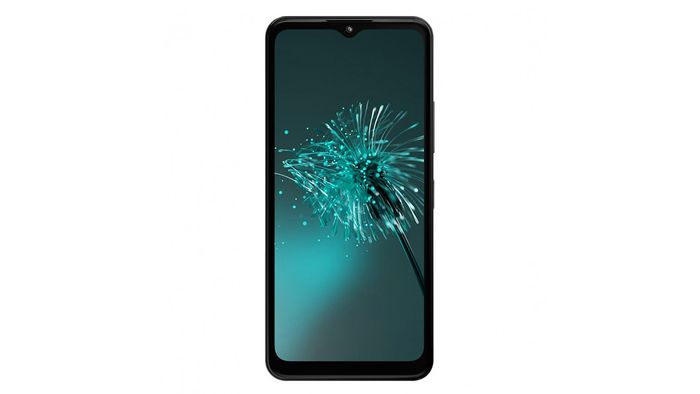 Mặt trước của điện thoại được thiết kế với màn hình dạng giọt nước