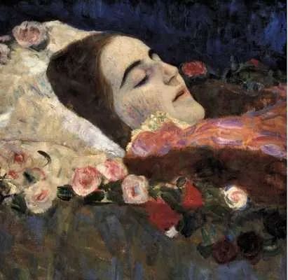 Gustav-Klimt--Ria-Munk-On-Her-Deathbed-By-Savio-S-Vintage-Art-Qpps 411393873630167