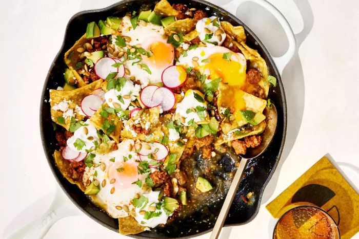 Chorizo Chillaquilles Verdes