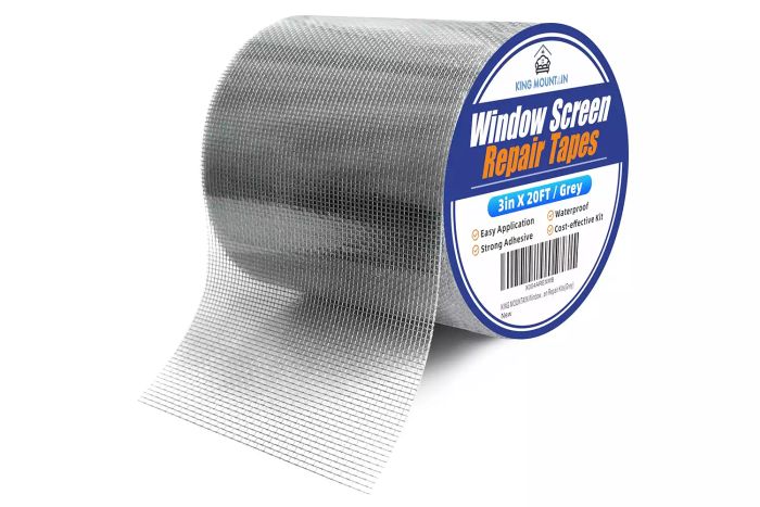 Amazon KING MOUNTAIN Grey Window Screen Repair Tape