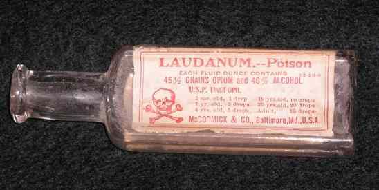 Laudanum Bottle, Cropped