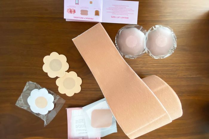 This set includes various components of the VBT Breast Tape, designed to enhance your experience with comfortable and secure coverage.